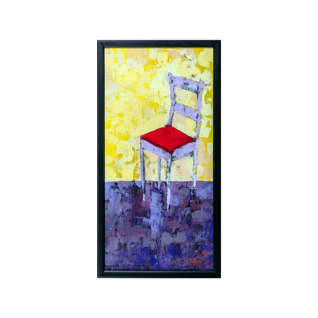 Chair Bob Martin 24” x 12“ Oil & Acrylic