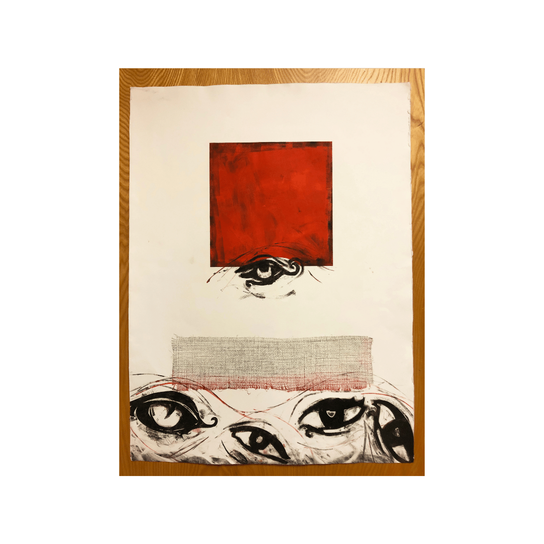 Cristina Cardenas Sed de Saber 34” x 24” Monoprint