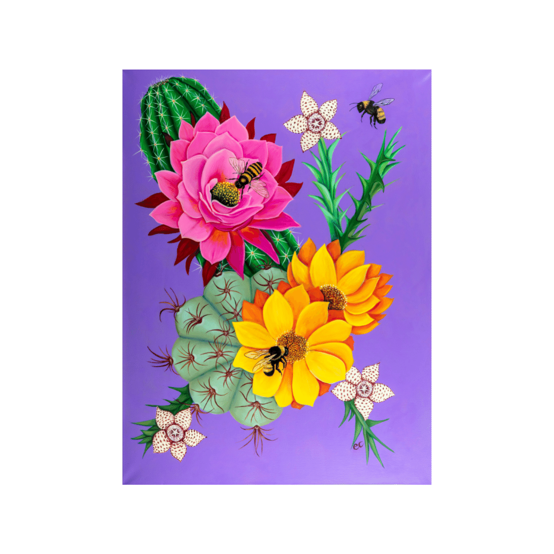 Emily Costello Flourish 48”x 36” Acrylic on Canvas
