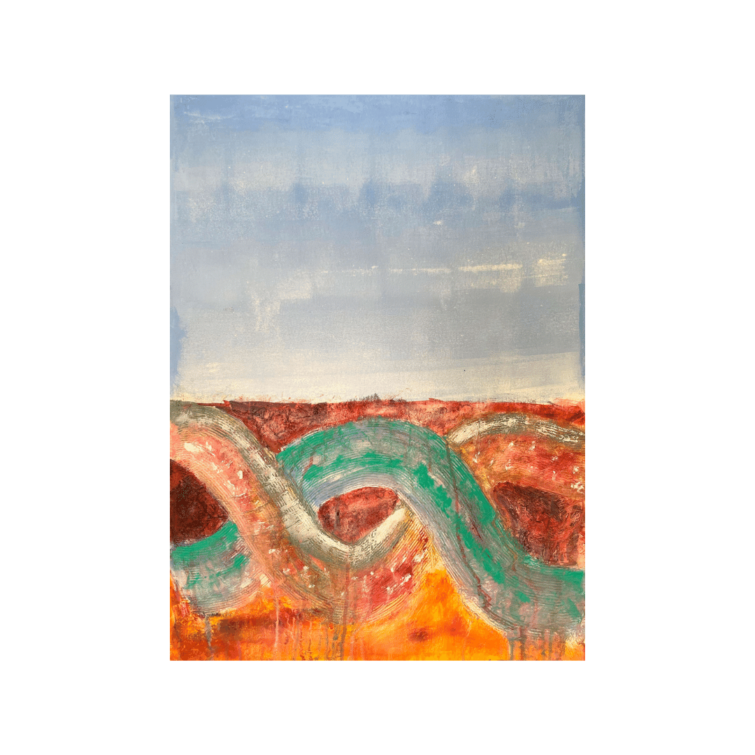 En la tierra y mi sangre | Esai Calles, 22 X 30, acrylic