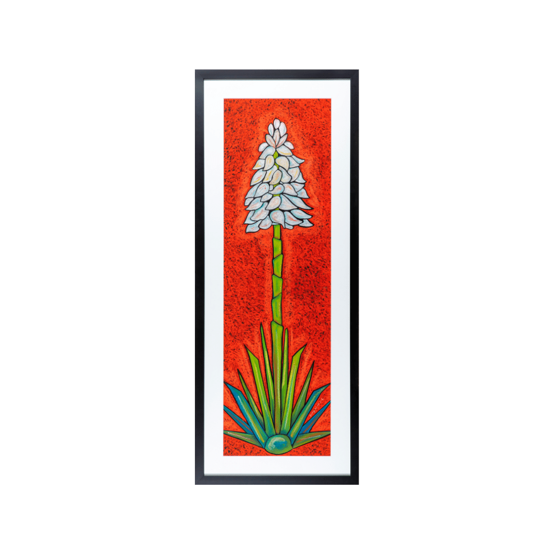 Jenny Willigrod Agave 50”x 20” Pastel Framed