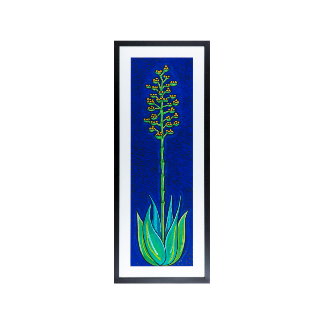 Jenny Willigrod Century Plant 50”x 20” Pastel Framed