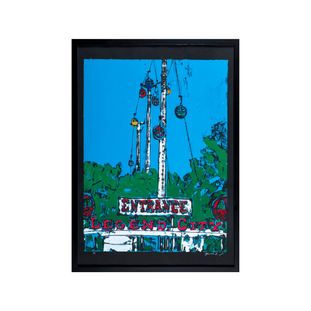 Manny Burruel Legend City 30” x 22” Monosilkscreen Print