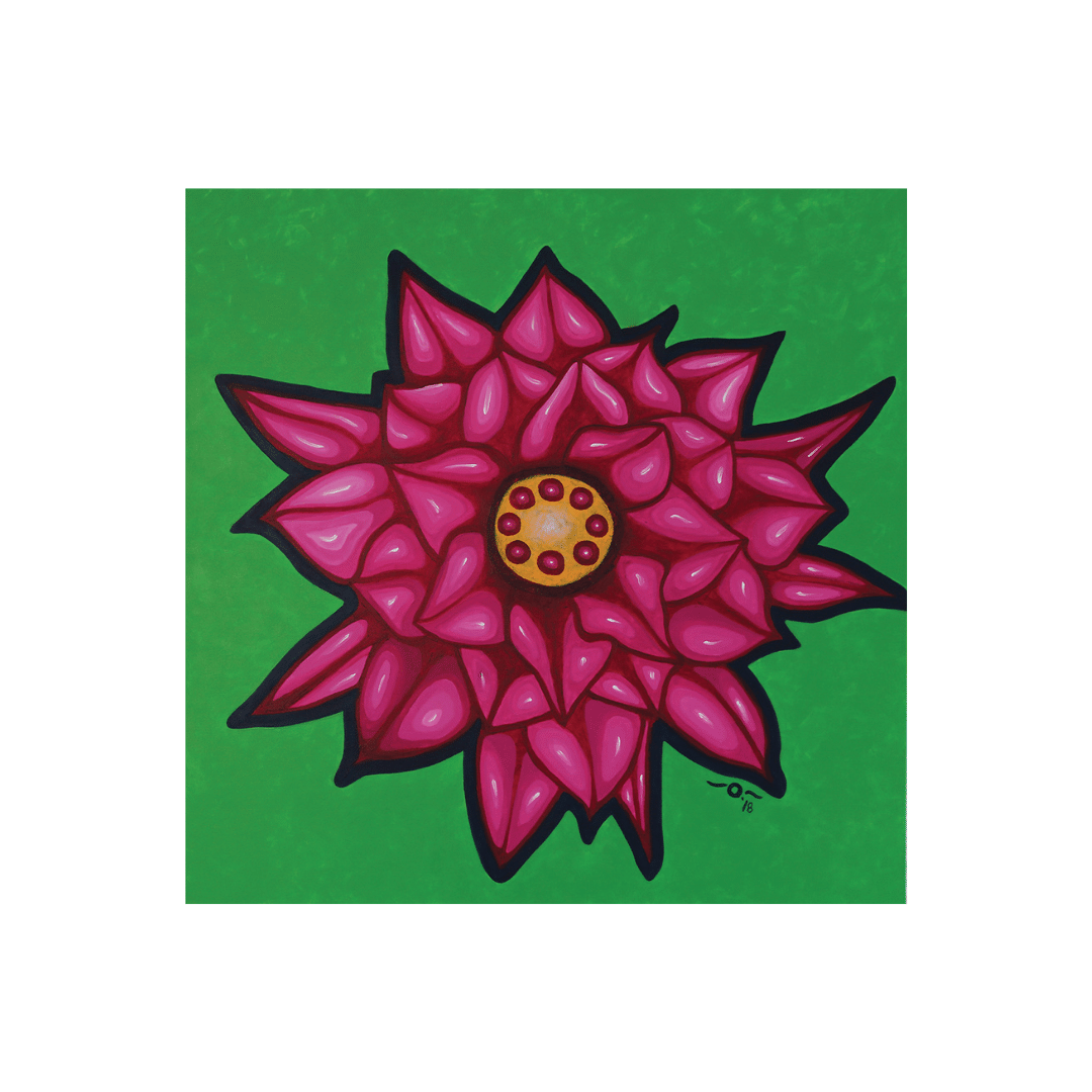 Oliverio Balcells Flores del Color 36” x 36” Acrylic on Canvas