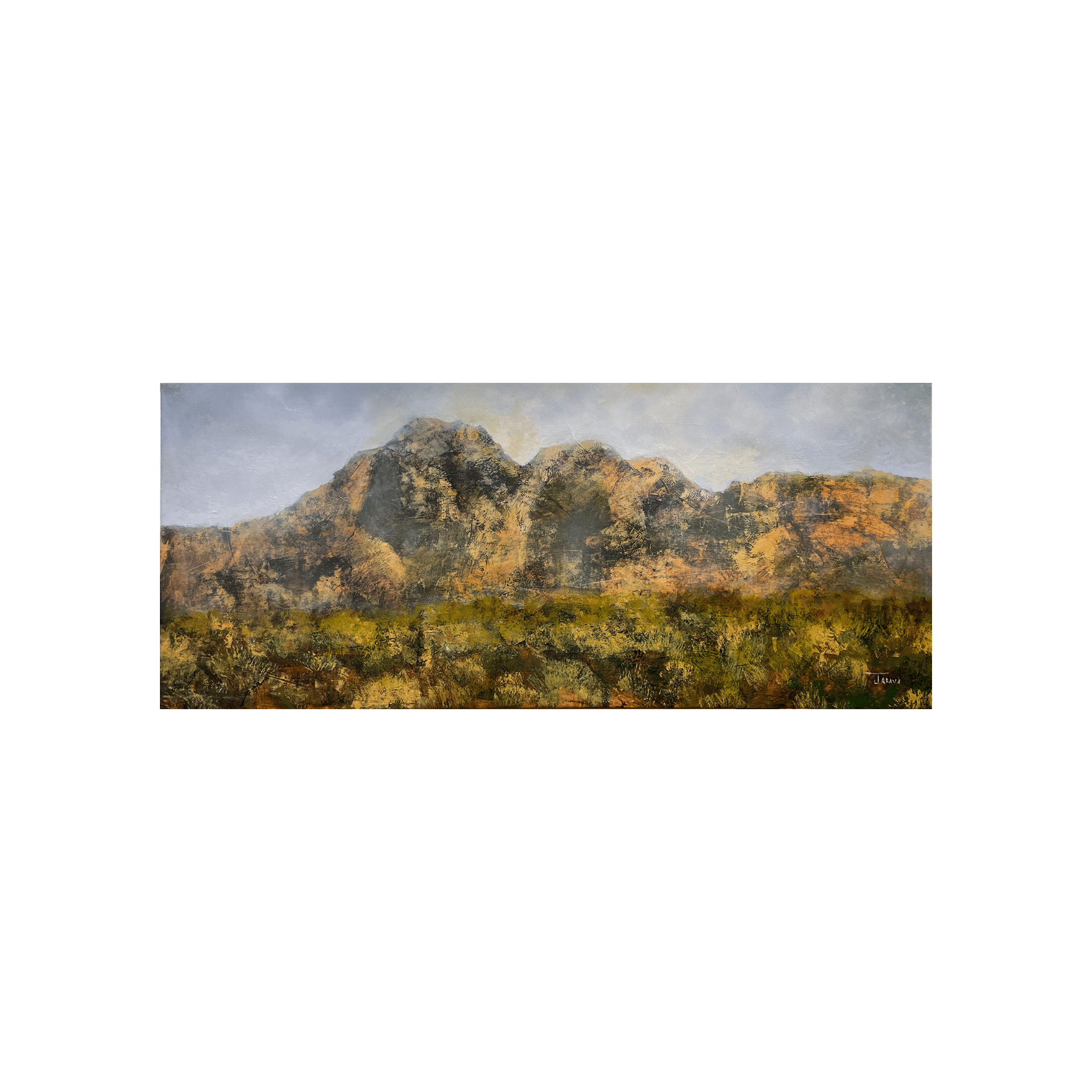 Jason Jarava | 18.5” x 43.5” | Acrylic on Canvas | Camelback Mountain